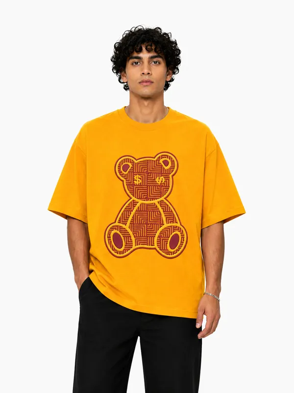 Puff_Bear_Tee_Mustard_Gold