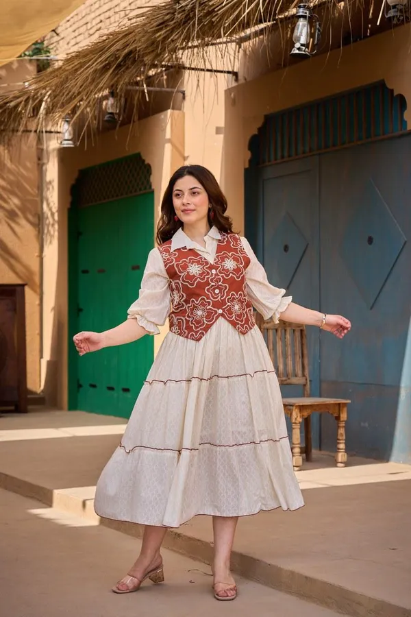 White_Cotton_Embroidered_Shirt_Dress_For_Women