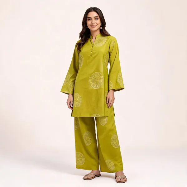 Green_Cotton_Straight_Fit_Kurta_Palazzo_Set_For_Women