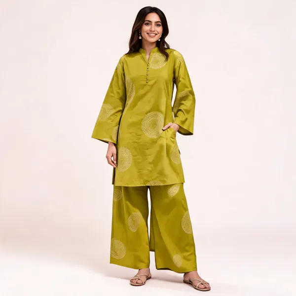 Green_Cotton_Straight_Fit_Kurta_Palazzo_Set_For_Women