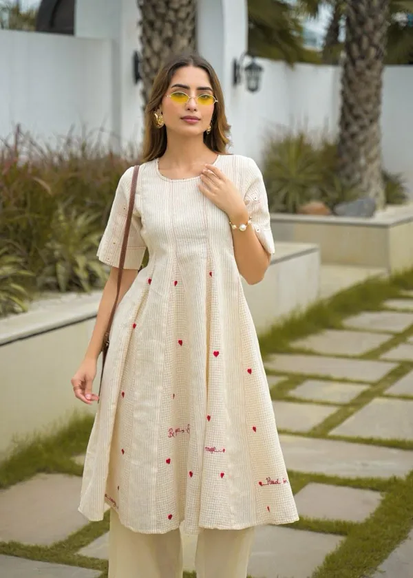 Cream_Cotton_A-Line_Printed_Kurta_Set_For_Women