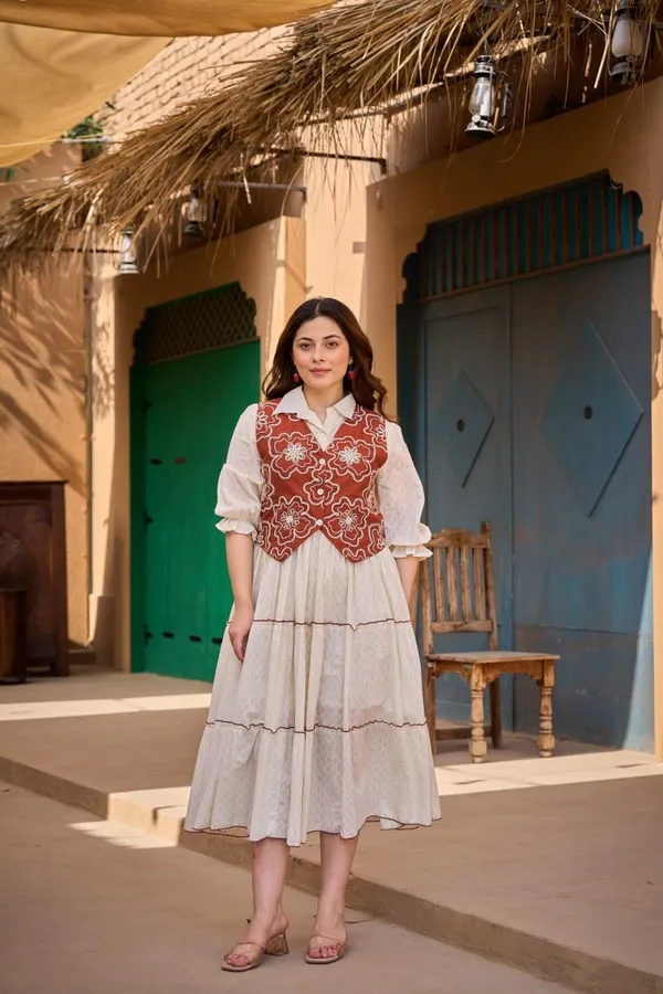 White_Cotton_Embroidered_Shirt_Dress_For_Women