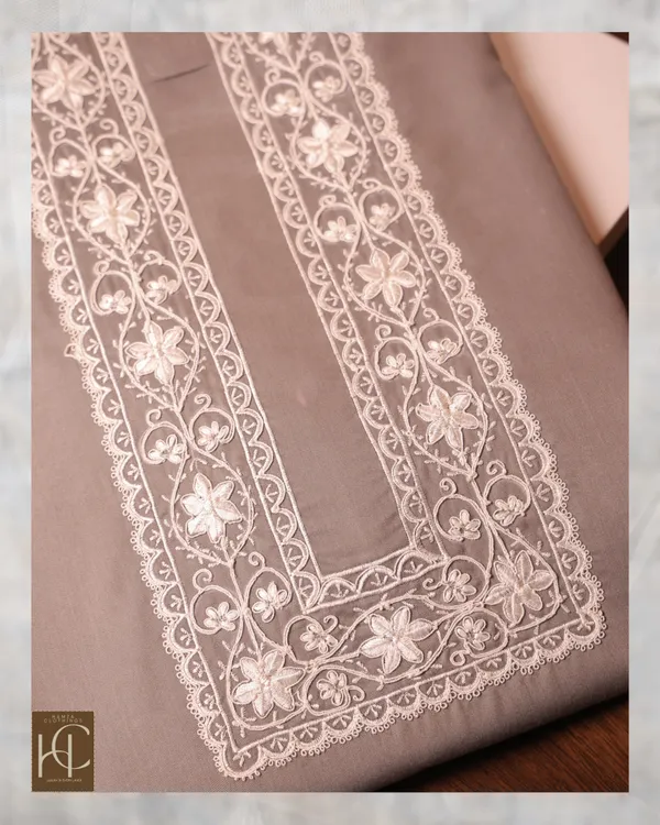 Taimoor_Kurta_Pajama_For_Men_Grey_Resham_Embroidery_Collection_Grey