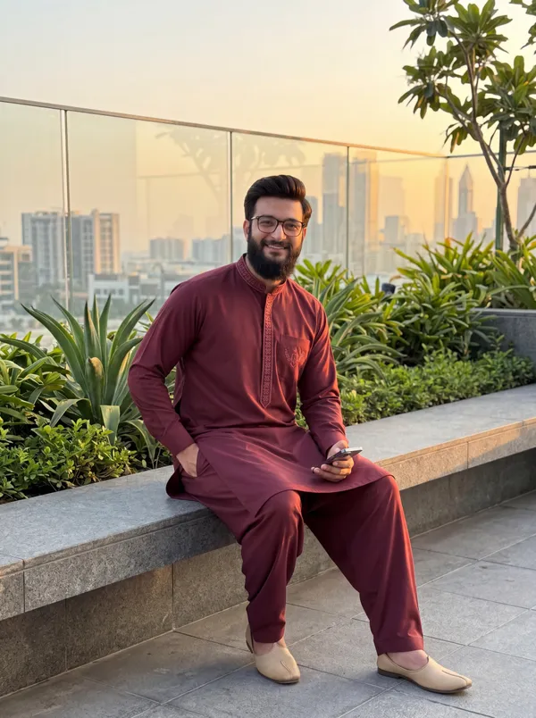 Egyptian_Cotton_Kurta_Pajama_For_Men_Majanta_Wine_Majanta_Wine