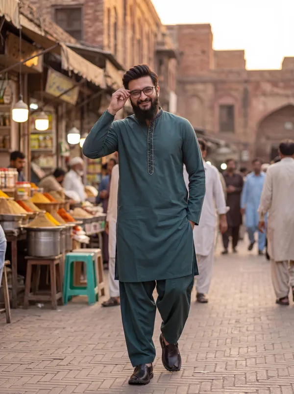 Pashmina_Not_Stich_Kurta_Pajama_For_Men_Green_Green