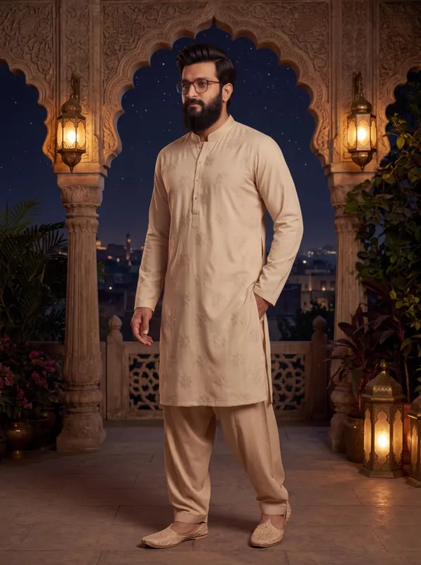Royal_Armani_Style_Kurta_Pajama_For_Men_Dusty_Cream_Dusty_Cream