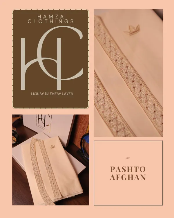 Pashto_Afghan_Kurta_Pajama_For_Men_Cream_Handmade_Resham_Work_Cream