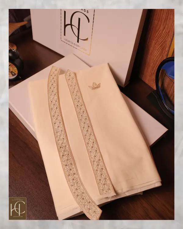 Pashto_Afghan_Kurta_Pajama_For_Men_Cream_Handmade_Resham_Work_Cream