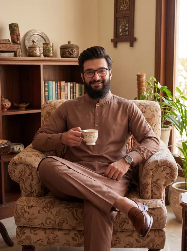 Royal_Armani_Gold_Kurta_Pajama_For_Men_Dusty_Brown