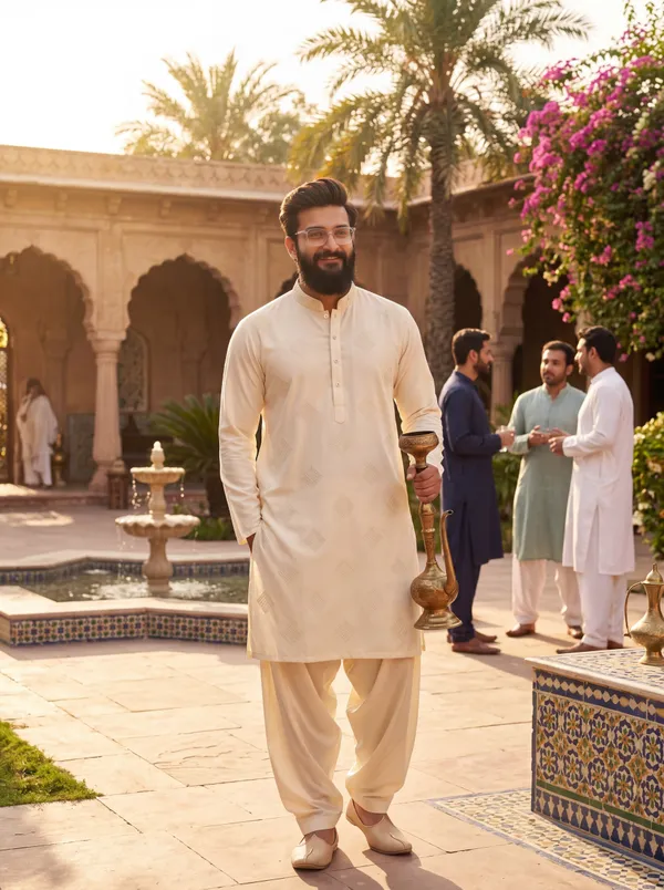 Royal_Armani_Deluxe_Kurta_Pajama_For_Men_Cream