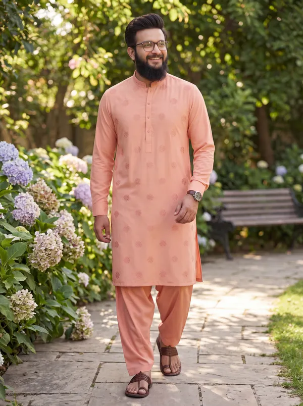 Royal_Armani_Elite_Kurta_Pajama_For_Men_Peach