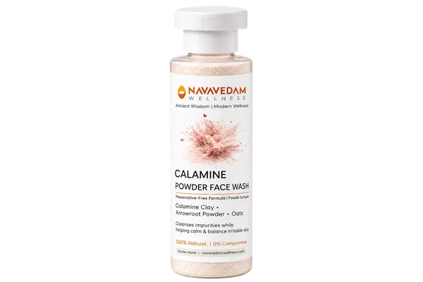 Calamine_Powder_Face_Wash_with_Oats_&_Arrowroot_|_Navavedam_Wellness