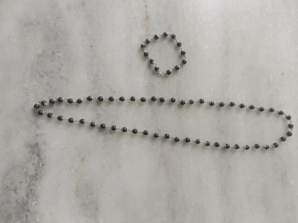 Premium_Karungali_Mala_And_Bracelet_Combo_With_German_Silver_Capping