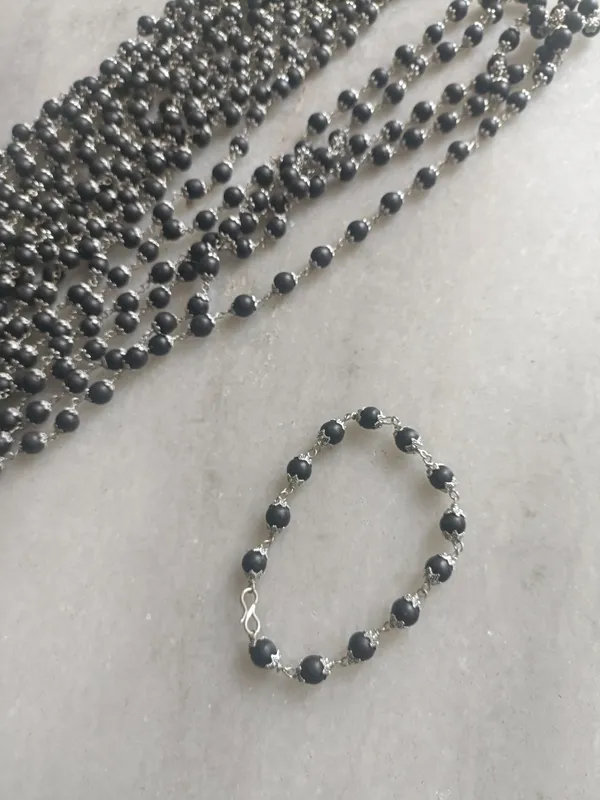 Premium_Karungali_Mala_And_Bracelet_Combo_With_German_Silver_Capping