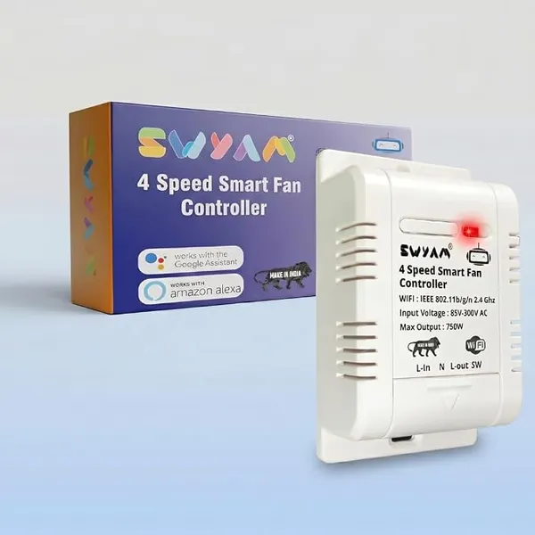 Swyam_Wifi_2-Way_Smart_4-Step_Humming_Free_Fan_Speed_Controller_|_Made_In_India_(1_Year_Warranty)_|_No_Hub_Required_|_Compatible_With_Alexa_&_Google_Assistant