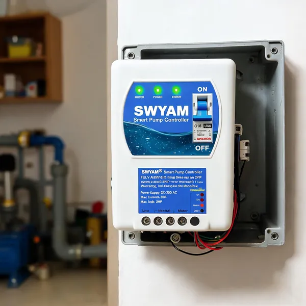 Swyam_Smart_Pump_Controller,_Fully_Automatic,_Compatible_With_All_Single_Phase_Upto_2Hp_Motors_|_Made_In_India_(1_Year_Warranty)_|_Compatible_With_Monoblock
