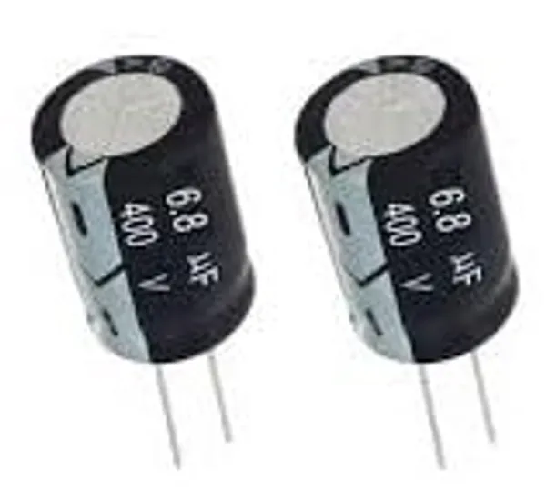 Jwco_6.8ΜF/400V_Electrolytic_Capacitor_(Original)_-_High-Performance,_Size:_8X12Mm,_Km2000_Hours,_105°C,_For_Power_Supply_&_Circuit_Applications_(Pack_Of_10)