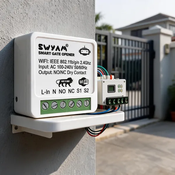 Smart_Wifi_Door_Gate_Opener_Module_By_Swyam_|_No/Nc_Relay_Switch_For_Automatic_Gates,_Door_Locks_&_Access_Control_|_App_Control_|_Alexa_&_Google_Compatible_|_Made_In_India