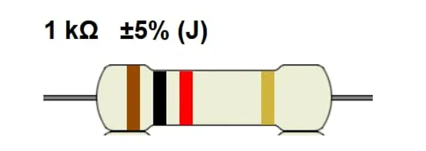 1K_Ohm_Resistor_1/4_Watt_(Original),_±5%_Tolerance,_Brown_Black_Red_Gold_Color_Code