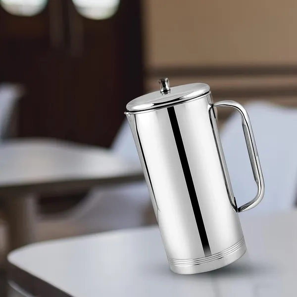 Silver_Stainless_Steel_2_Litre_Water_Jug_With_Lid
