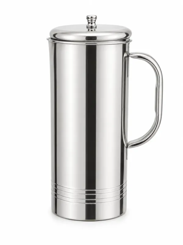 Silver_Stainless_Steel_2_Litre_Water_Jug_With_Lid