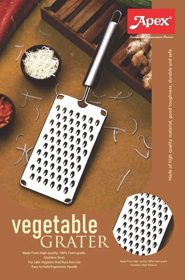 Silver_Stainless_Steel_Ergonomic_Handle_Flat_Cheese_Vegetable_Grater_Pack_Of_3