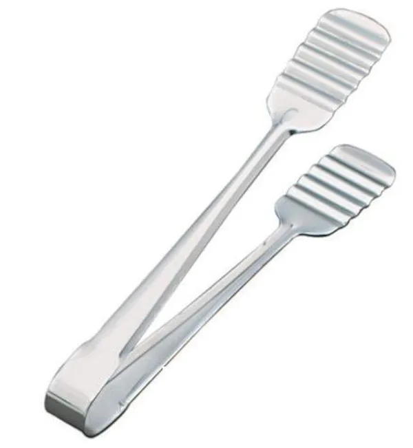 Silver_Stainless_Steel_Spring_Action_Food_Serving_Tong_Pack_Of_3