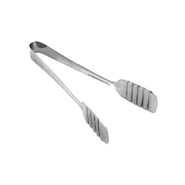 Silver_Stainless_Steel_Spring_Action_Food_Serving_Tong_Pack_Of_3