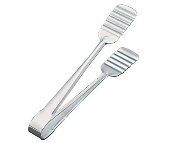 Silver_Stainless_Steel_Spring_Action_Food_Serving_Tong_Pack_Of_3
