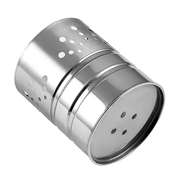 Silver_Stainless_Steel_Modern_Round_Cutlery_Holder_With_Drainage_Holes_Pack_Of_2
