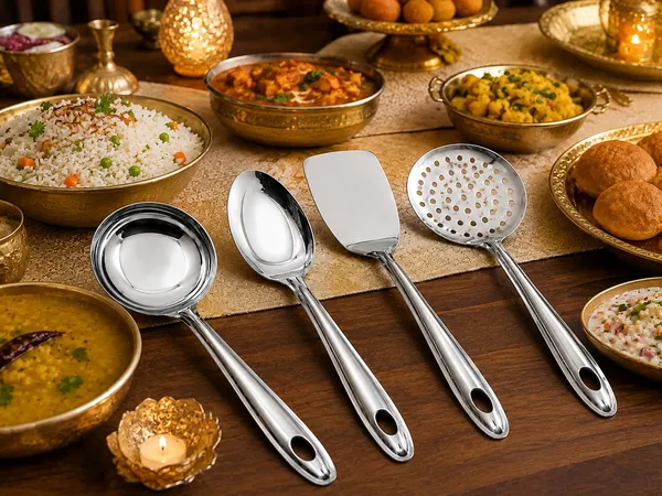 Silver_Stainless_Steel_Engraved_Measurements_4_Piece_Measuring_Spoon_Set_And__Mirror_Finish_4_Piece_Kitchen_Utensil_Set_Pack_Of_2