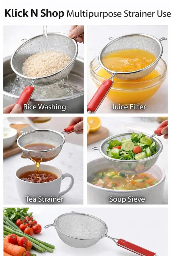 Red__And_Silver_Stainless_Steel_Fine_Mesh_Round_Kitchen_Strainer_Pack_Of_2