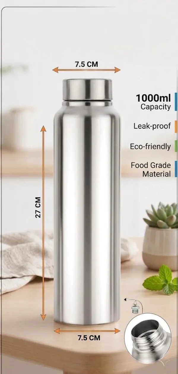 Silver_Stainless_Steel_Leak_Proof_1000_Ml_Water_Bottle_With_Carry_Strap