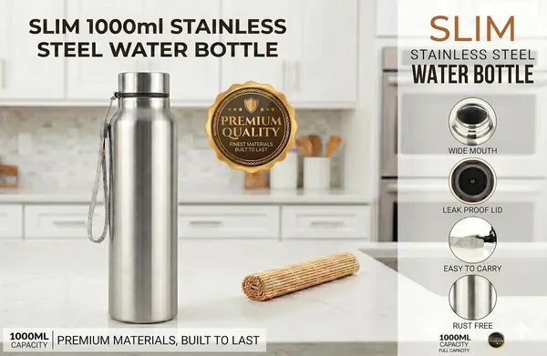 Silver_Stainless_Steel_Leak_Proof_1000_Ml_Water_Bottle_With_Carry_Strap