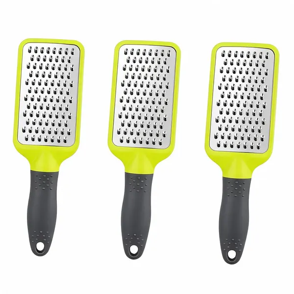 Silver_Stainless_Steel_Non_Slip_Handle_Fine_Grater_Zester_Pack_Of_3