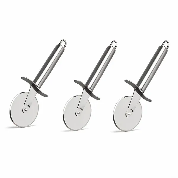 Silver_Stainless_Steel_8_Inch_Sharp_Rotary_Blade_Pizza_Cutter_Pack_Of_3