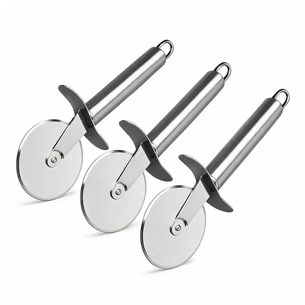 Silver_Stainless_Steel_8_Inch_Sharp_Rotary_Blade_Pizza_Cutter_Pack_Of_3