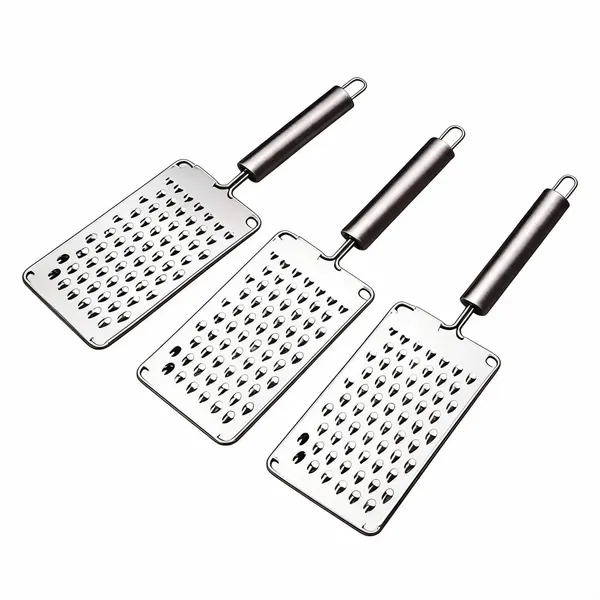 Silver_Stainless_Steel_Ergonomic_Handle_Flat_Cheese_Vegetable_Grater_Pack_Of_3