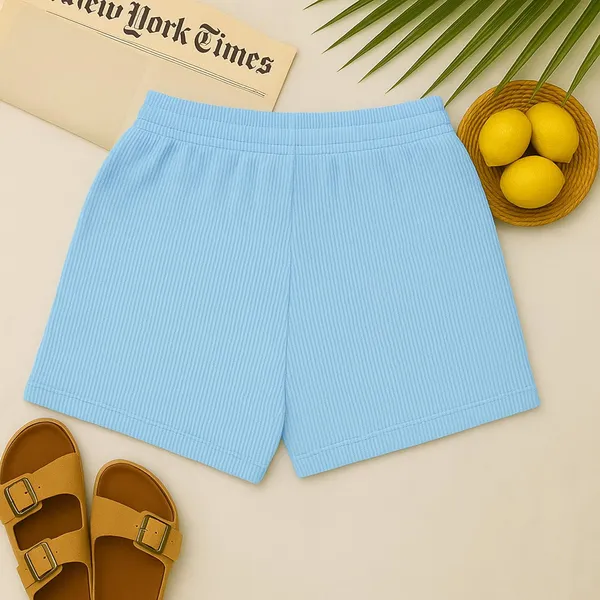 Women_S_Ribbed_Cotton_Shorts