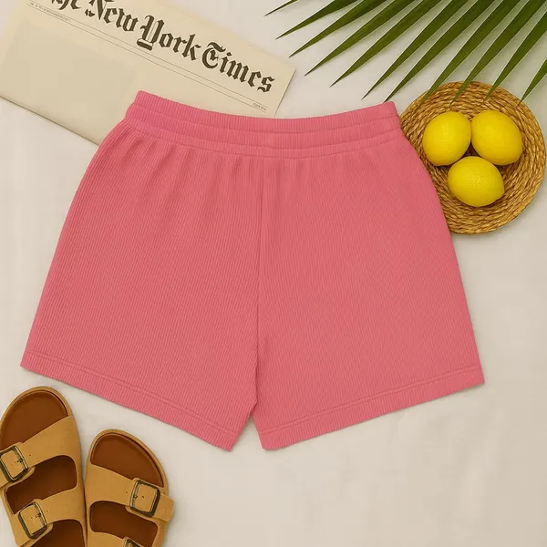 Women_S_Ribbed_Cotton_Shorts