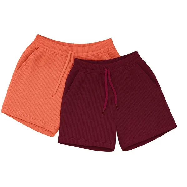 Women_S_Ribbed_Cotton_Shorts