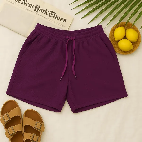 Women_S_Ribbed_Cotton_Shorts