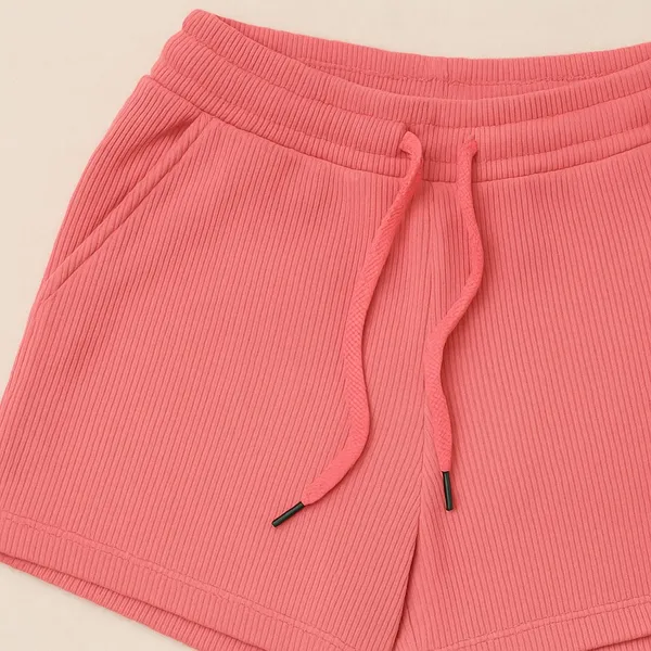 Women_S_Ribbed_Cotton_Shorts