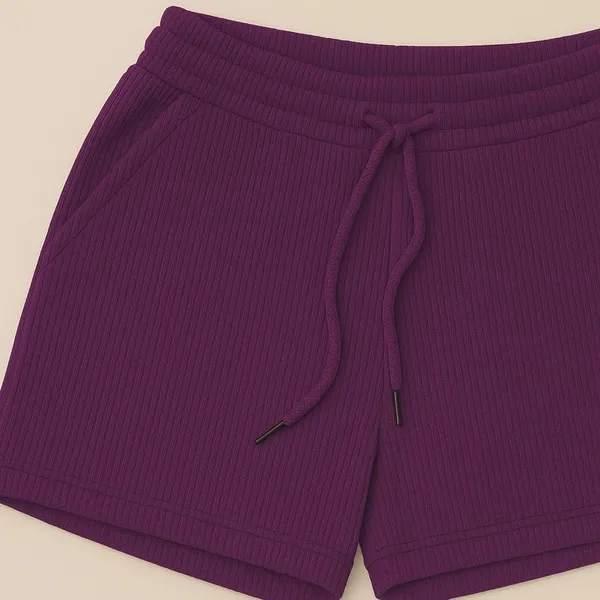 Women_S_Ribbed_Cotton_Shorts
