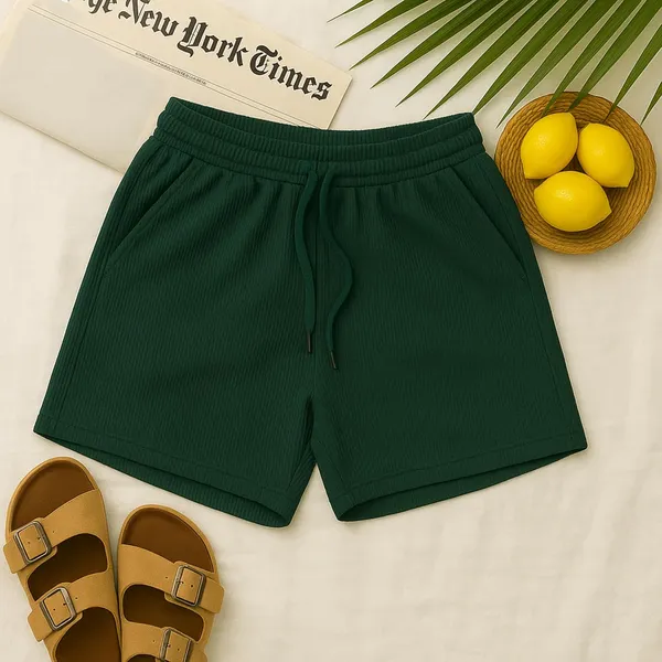 Women_S_Ribbed_Cotton_Shorts