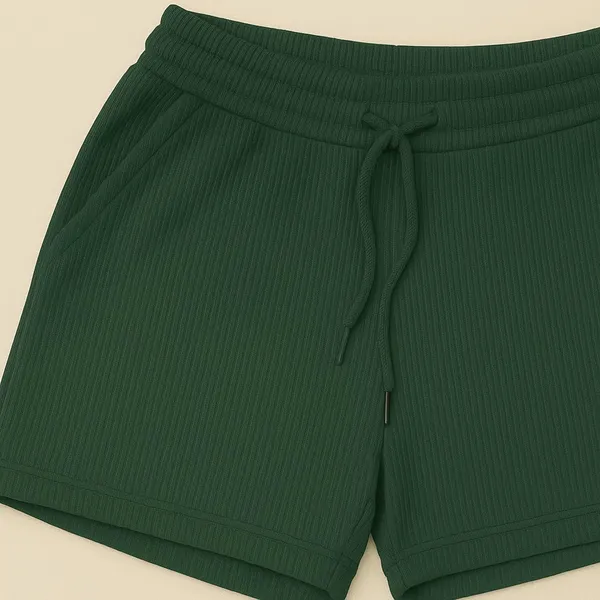 Women_S_Ribbed_Cotton_Shorts