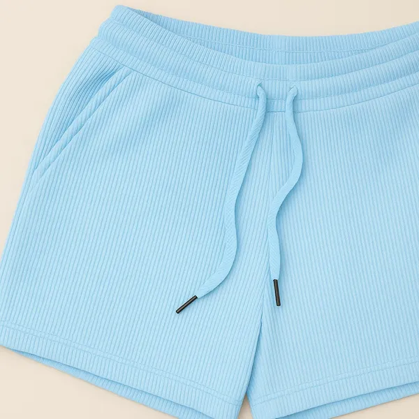 Women_S_Ribbed_Cotton_Shorts