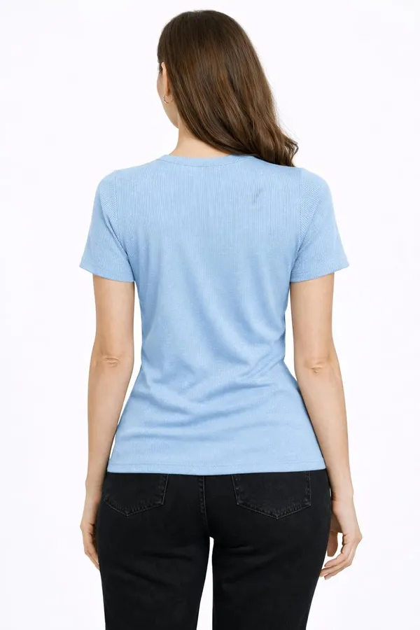 Women_S_Ribbed_Cotton_T_Shirt