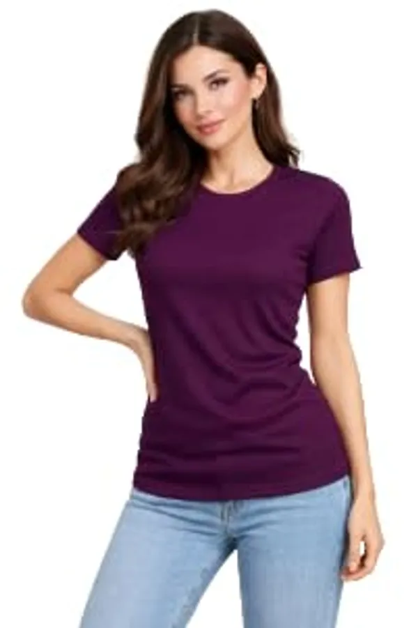 Women_S_Cotton_Ribbed_T_Shirt