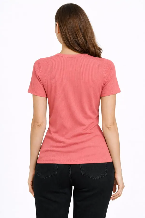 Women_S_Ribbed_Cotton_T_Shirt